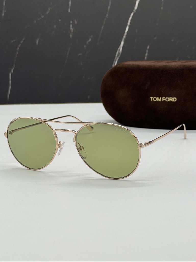 Nwt Tom Ford Ace-02 Ft0551/S 28n Round Sunglasses Authentic